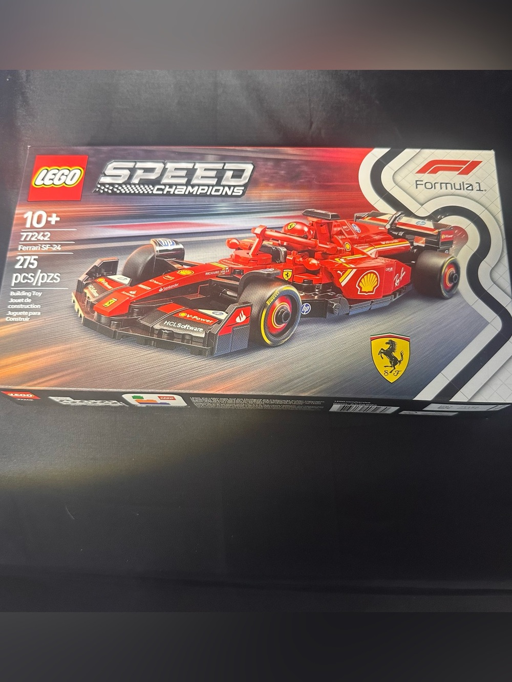 LEGO 77242 Ferrari SF-24 Speed Champions F1 Race Car NIB 275pc